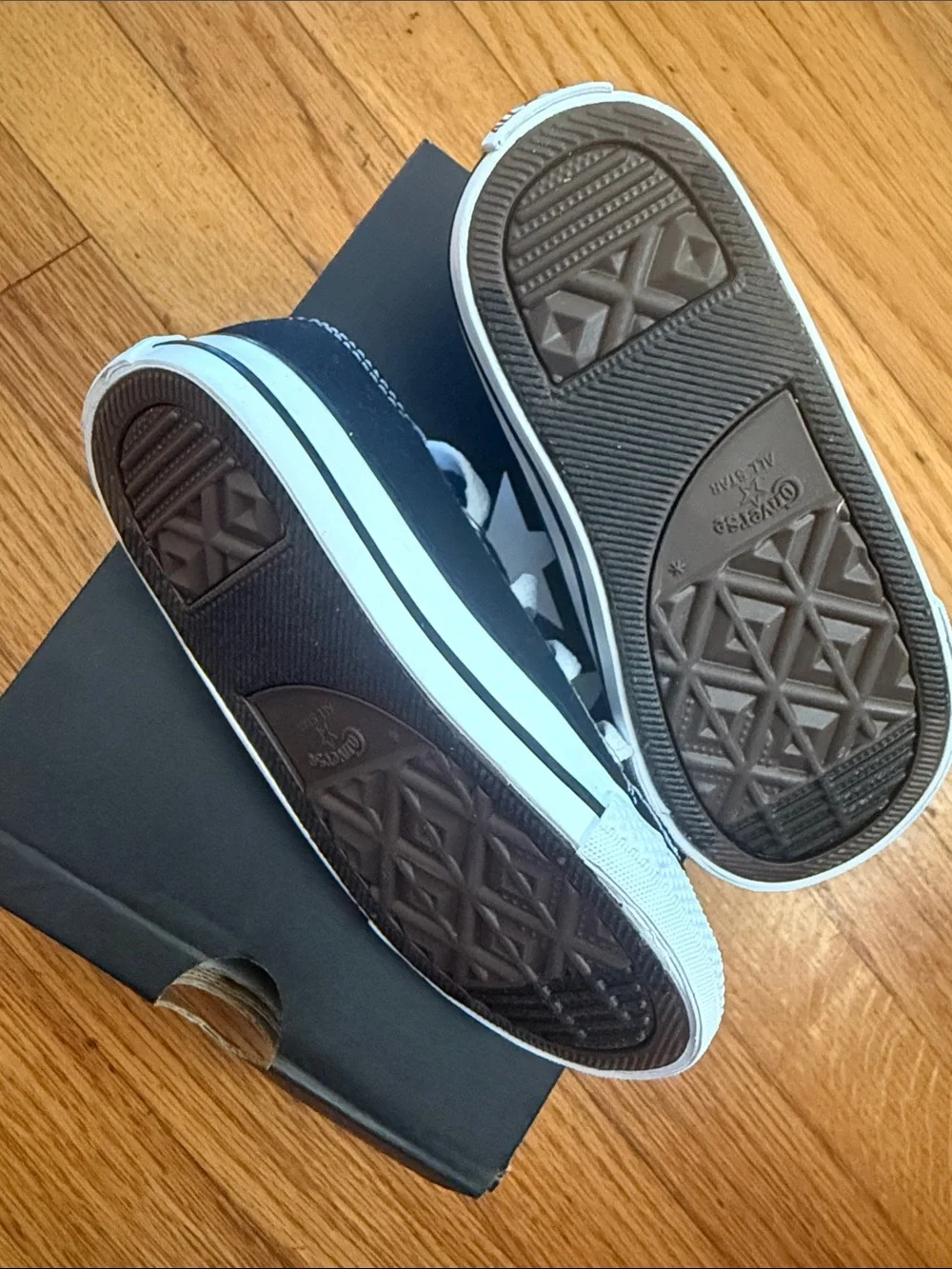 Converse Kids Black and White Low-Top Canvas Sneakers